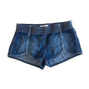 Hollister Dark Wash Denim Short Elastic Waistband S